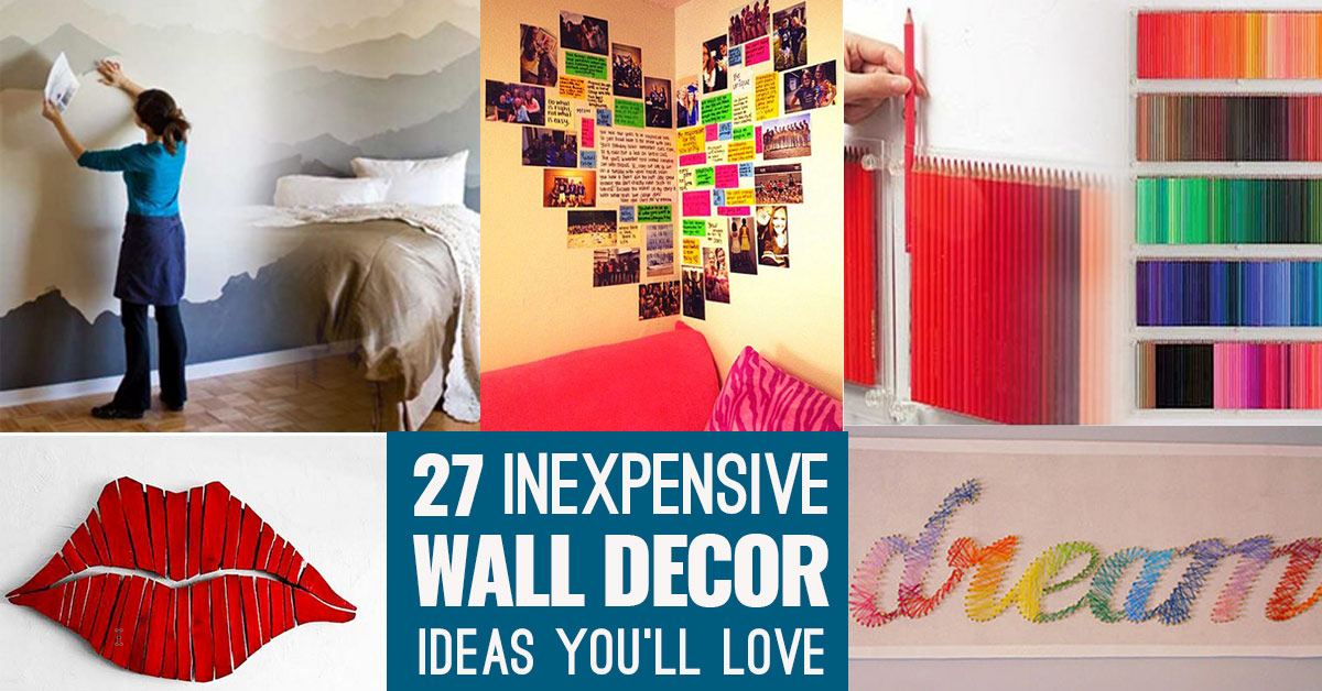 Cool, Cheap but Cool DIY Wall Art Ideas for Your Walls