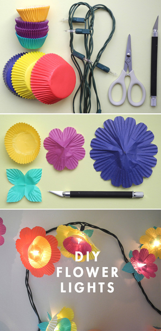 33 Awesome Diy String Light Ideas Diy Projects For Teens for Cute Cupcake Home Decor