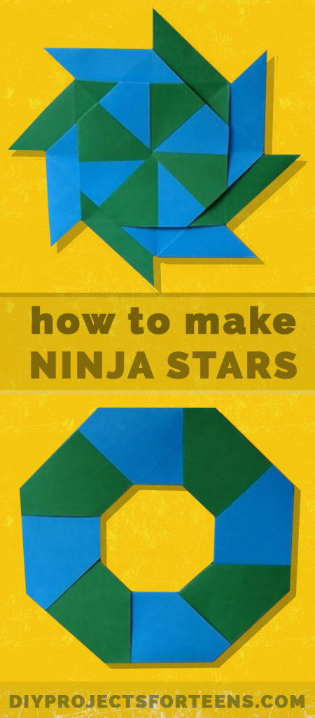 How To Make Ninja Stars. Cool Paper Crafts for Kids and Teens. Boys and Girls love these Cheap but Cool DIY Projects You Can Make At Home http://diyprojectsforteens.com/how-to-make-ninja-stars/