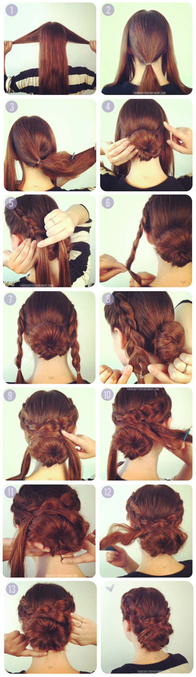 Best Hairstyles for Long Hair - Hot Crossed Bun - Step by Step Tutorials for Easy Curls, Updo, Half Up, Braids and Lazy Girl Looks. Prom Ideas, Special Occasion Hair and Braiding Instructions for Teens, Teenagers and Adults, Women and Girls 