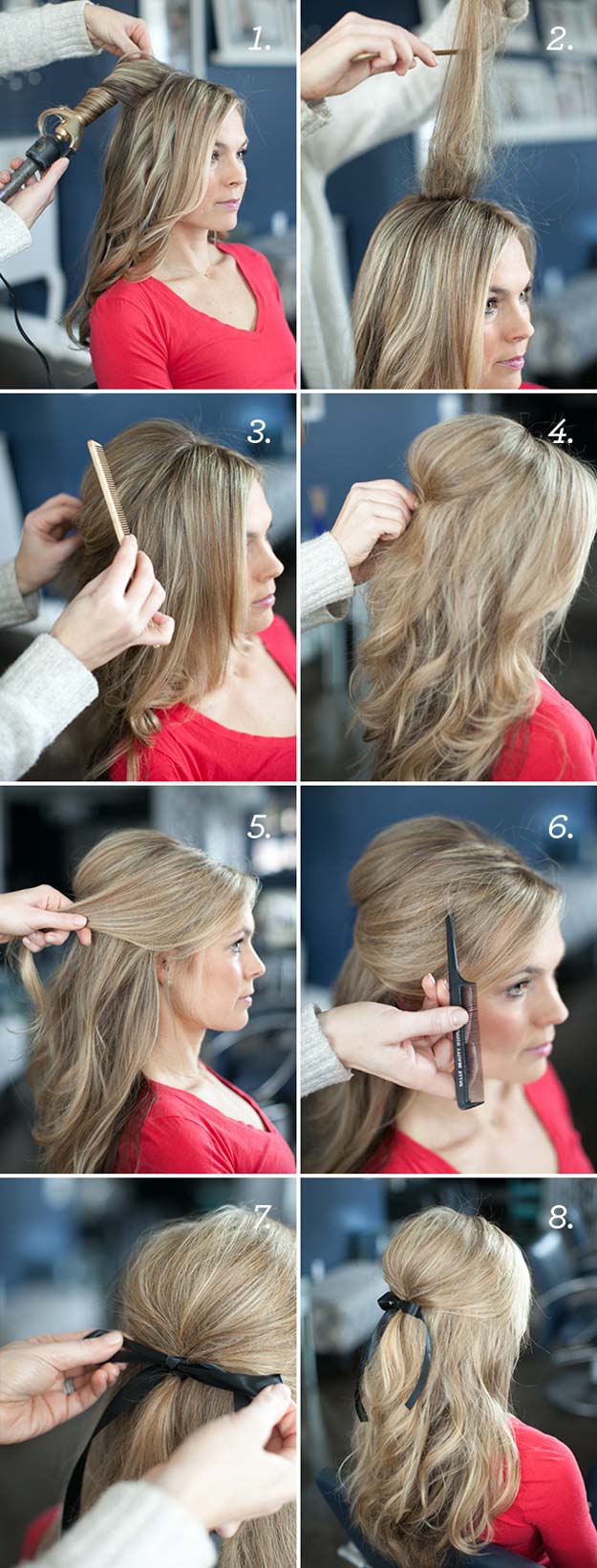 Best Hairstyles for Long Hair - Put a Bow - Step by Step Tutorials for Easy Curls, Updo, Half Up, Braids and Lazy Girl Looks. Prom Ideas, Special Occasion Hair and Braiding Instructions for Teens, Teenagers and Adults, Women and Girls 