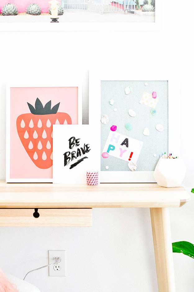 DIY Wall Art Ideas for Teen Rooms - DIY Gem Magnets - Cheap and Easy Wall Art Projects for Teenagers - Girls and Boys Crafts for Walls in Bedrooms - Fun Home Decor on A Budget - Cool Canvas Art, Paintings and DIY Projects for Teens http://diyprojectsforteens.com/diy-wall-art-teens