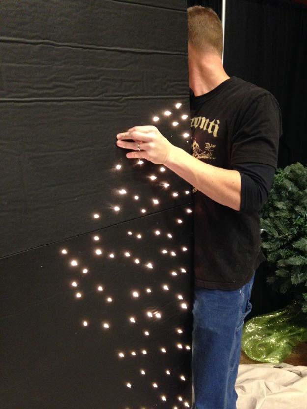 Cool Ways To Use Christmas Lights - DIY Particle Board Lights - Best Easy DIY Ideas for String Lights for Room Decoration, Home Decor and Creative DIY Bedroom Lighting - Creative Christmas Light Tutorials with Step by Step Instructions - Creative Crafts and DIY Projects for Teens, Teenagers and Adults http://diyprojectsforteens.com/diy-projects-string-lights