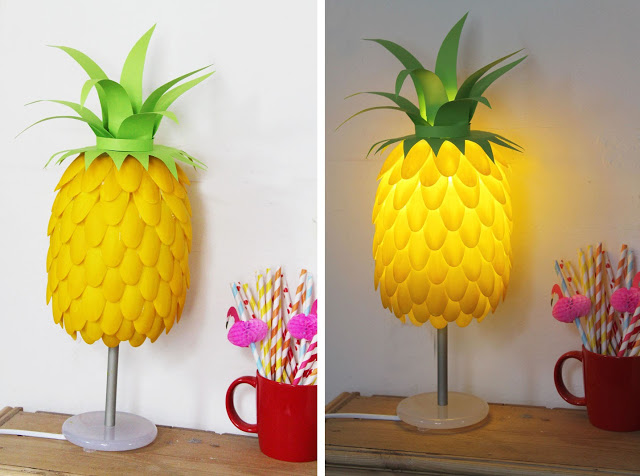 How To Make A Pineapple Spoon Lamp