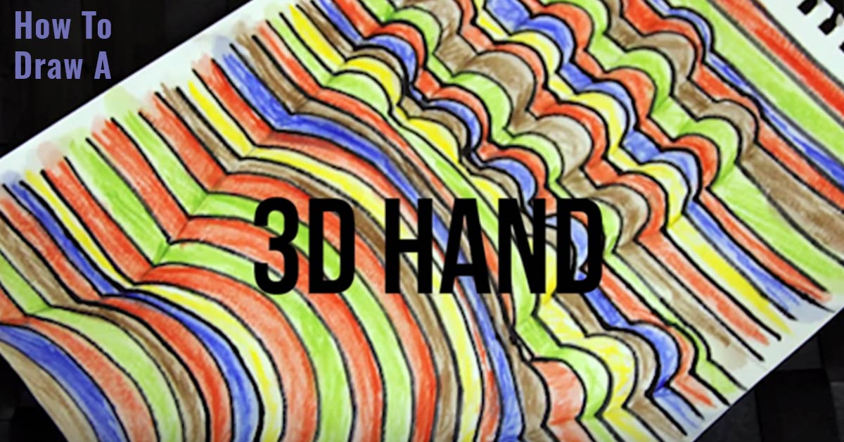 draw 3d hand