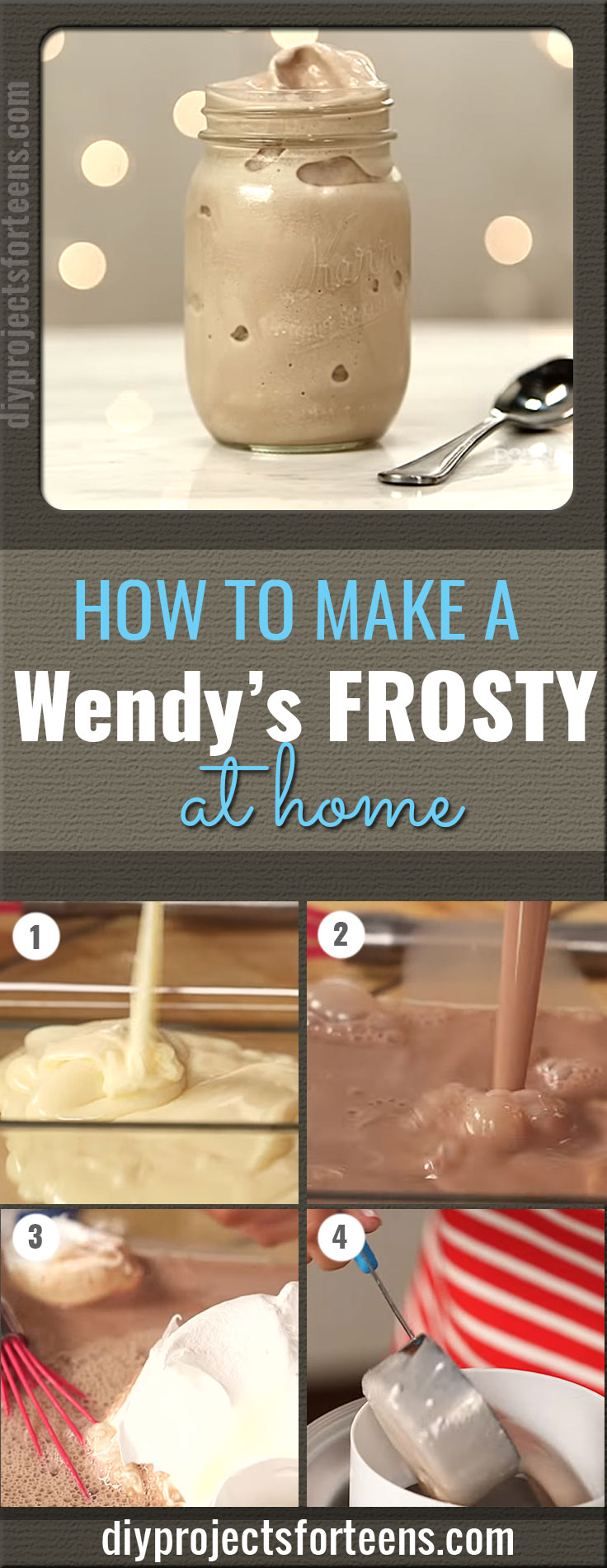 Easy Recipes For Kids to Make at Home - Cool Recipe Ideas for Teens and Tweens. How to Make a Wendy's Frosty With only 3 Ingredients