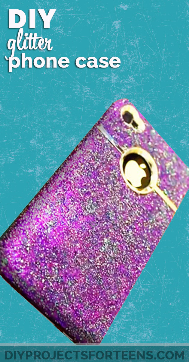 Inexpensive Crafts You Can Make for Less than 5 Dollars | Cheap DIY Projects Ideas for Teens, Tweens, Kids and Adults | DIY Glitter Phone Case #teencrafts #cheapcrafts #crafts/