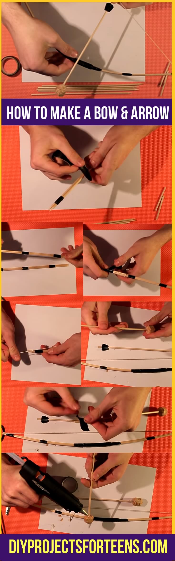 Cool DIY Crafts for Teens and Tweens | How To Make A Bow and Arrow | Mini DIY Bow and Arrow Tutorial and Video