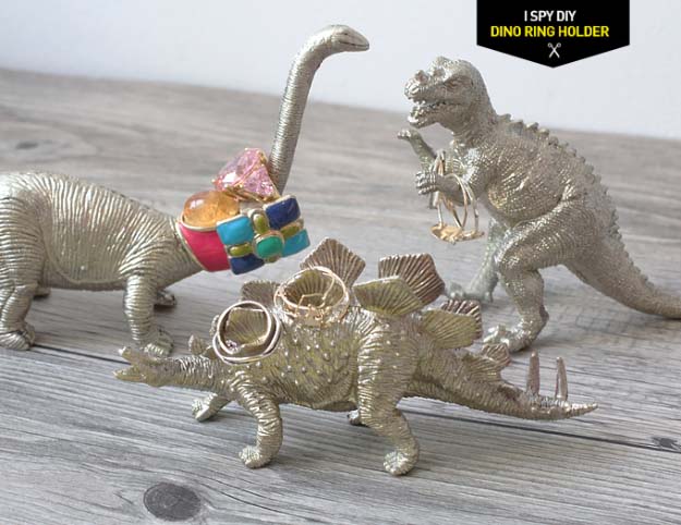  Cool Crafts for Teen Girls - Best DIY Projects for Teenage Girls - Dino Ring Holder #teencrafts #diyteens #coolcrafts #crafts #diyideas