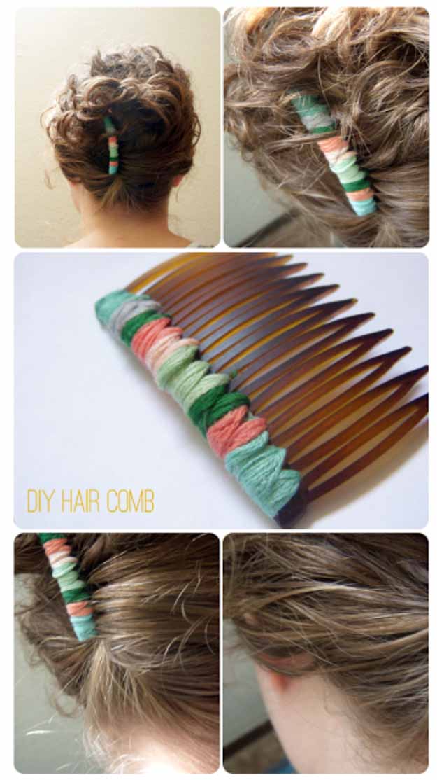 Cheap Crafts You Can Make for Less than 5 Dollars | Cheap DIY Projects Ideas for Teens, Tweens, Kids and Adults | DIY Hair Comb #teencrafts #cheapcrafts #crafts