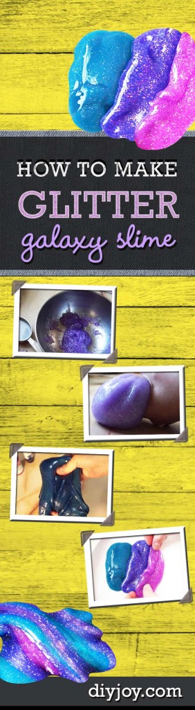 DIY Galaxy Slime - How To Make Galaxy Slime at Home - Best Homemade Slime Recipes - Easy Slimes to Make With Glue