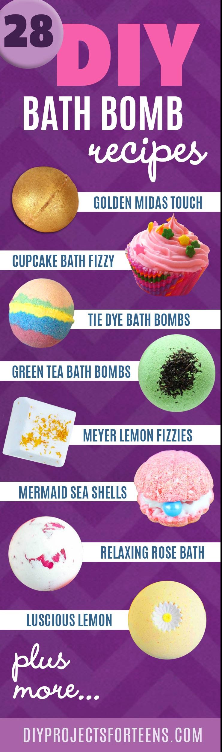 Homemade DIY Bath Bombs | Bath Bombs Tutorial Like Lush - Recipes for 28 Awesome Bathbombs | Pretty and Cheap DIY Gifts | DIY Projects and Crafts by DIY JOY