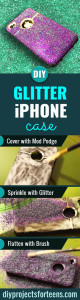 Diy Glitter Iphone Case Diy Projects For Teens