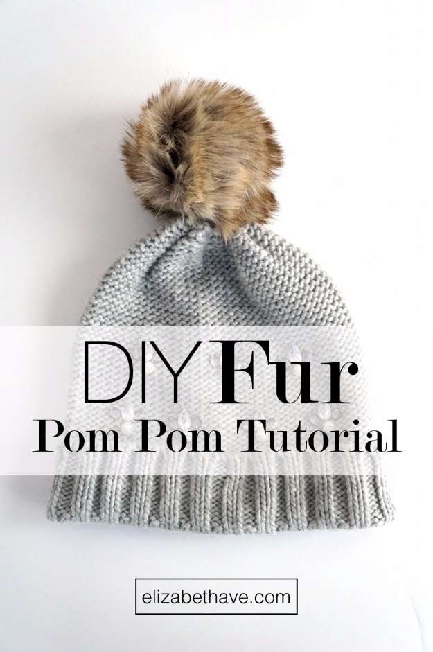DIY Crafts with Pom Poms - DIY Fur Pom Pom Tutorial - Fun Yarn Pom Pom Crafts Ideas. Garlands, Rug and Hat Tutorials, Easy Pom Pom Projects for Your Room Decor and Gifts http://diyprojectsforteens.com/diy-crafts-pom-poms