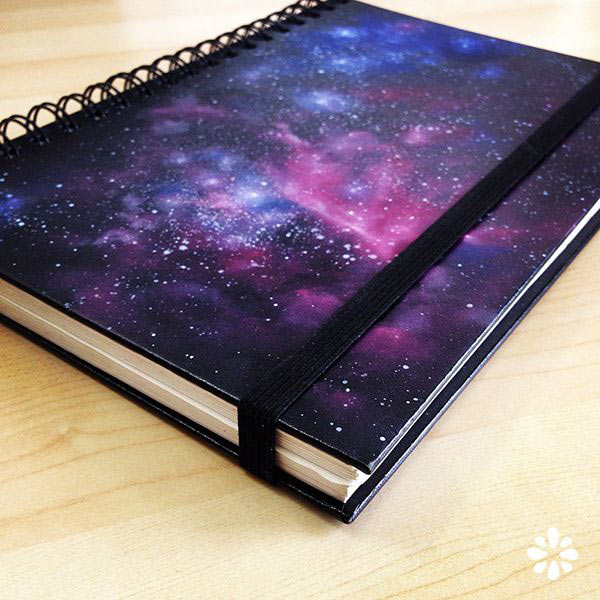 DIY Galaxy Crafts - DIY Galaxy Notebook - Galaxy DIY Projects for Your Room, Gifts, Clothes. Ideas for Painting Jewelry, Shirts, Jar Ideas, Food and Makeup. Step by Step Tutorials for Teens, Tweens and Adults