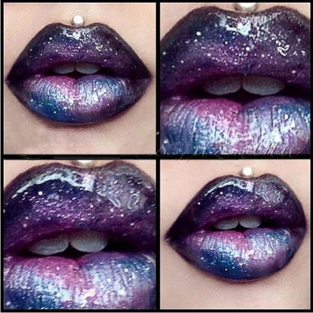 DIY Galaxy Crafts - DIY Galaxy Lipstick - Galaxy DIY Projects for Your Room, Gifts, Clothes. Ideas for Painting Jewelry, Shirts, Jar Ideas, Food and Makeup. Step by Step Tutorials for Teens, Tweens and Adults