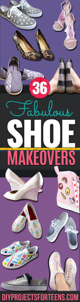 36 Fabulous Shoe Makeovers Anyone Can Do! - DIY Projects for Teens