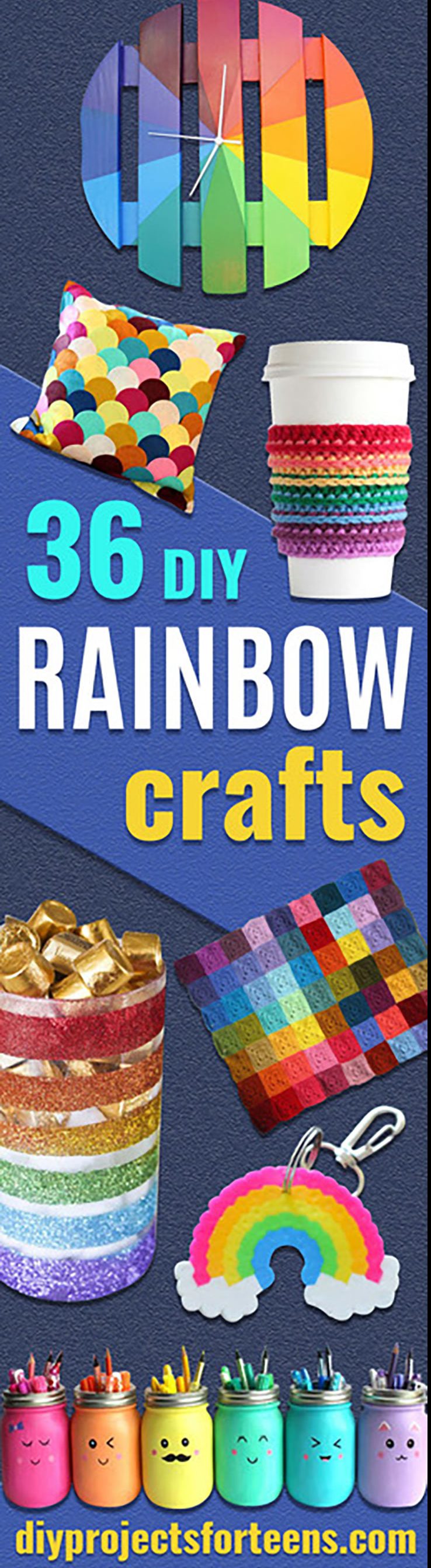 36 DIY Rainbow Crafts That Will Make You Smile All Day Long