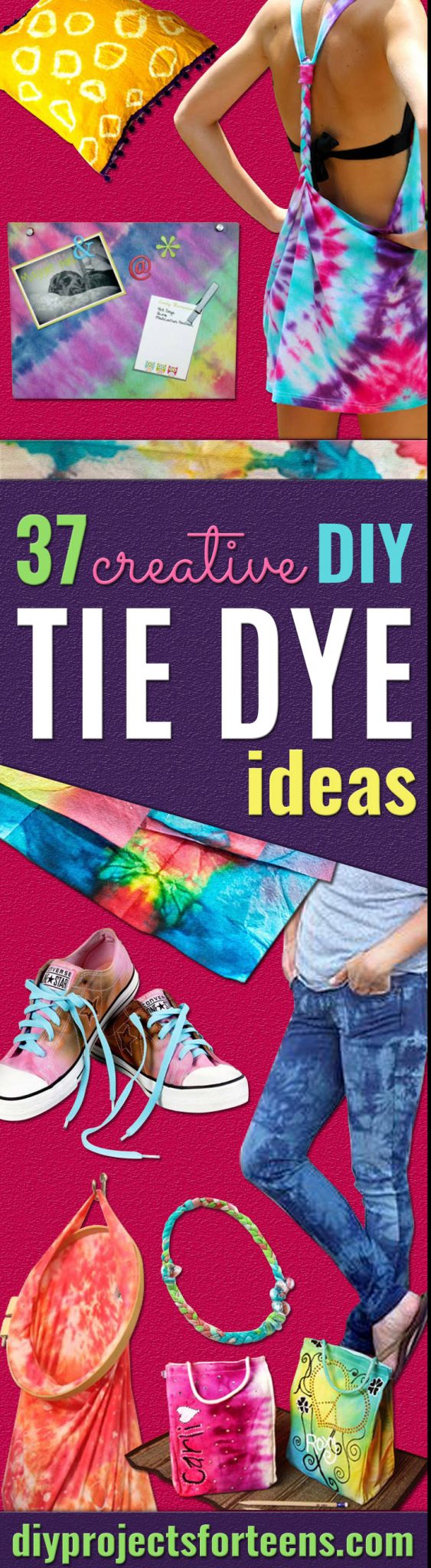 37 Creative DIY Tie Dye Ideas That Will Color Your World DIY Projects
