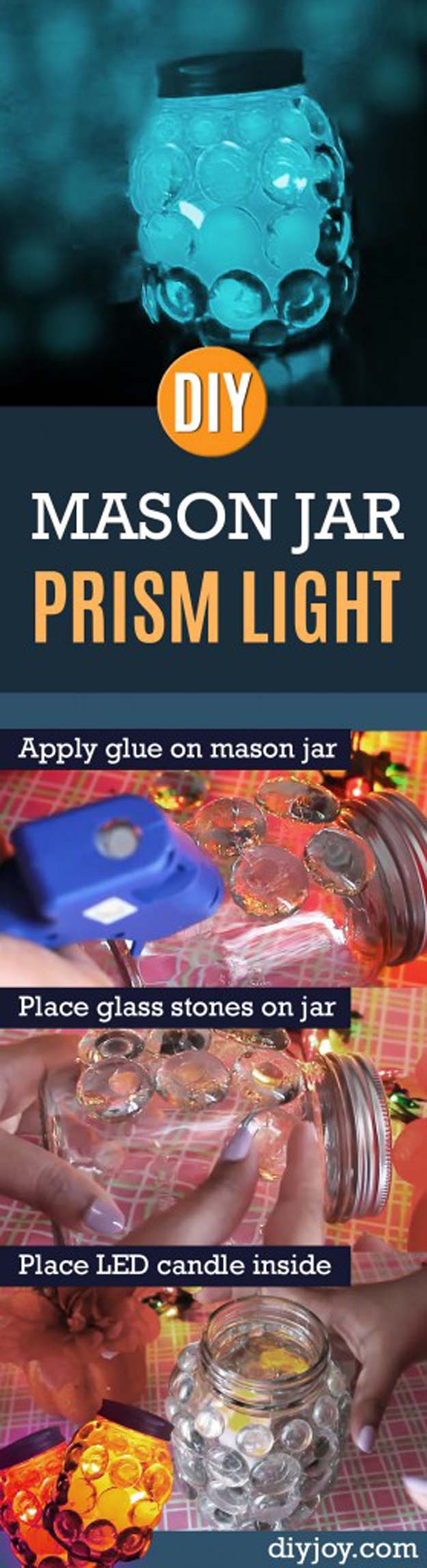 Fun Dollar Store Crafts for Teens - DIY Prism Light - Cheap and Easy DIY Ideas for Teenagers to Make for Dollar Stores - Inexpensive Gifts and Room Decor for Tweens, Boys and Girls - Awesome Step by Step Tutorials with Instructions for Cool DIY Projects 