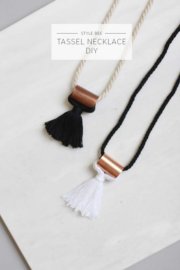 Best DIY Ideas from Tumblr - DIY Tassel Necklace - Crafts and DIY Projects Inspired by Tumblr are Perfect Room Decor for Teens and Adults - Fun Crafts and Easy DIY Gifts, Clothes and Bedroom Project Tutorials for Teenagers and Tweens 