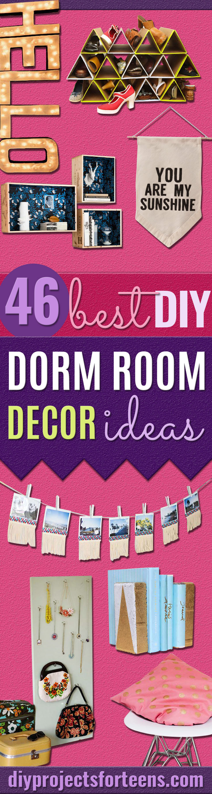 46 Best DIY Dorm Room Decor Ideas - DIY Projects for Teens
