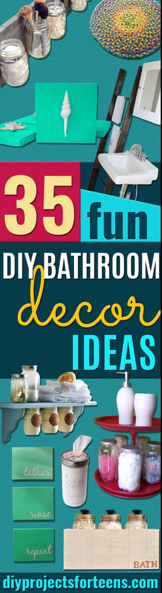 35 Fun DIY Bathroom Decor Ideas You Need Right Now DIY Projects for Teens