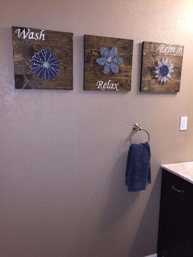 DIY Bathroom Decor Ideas for Teens - Bathroom Wall Art - Best Creative, Cool Bath Decorations and Accessories for Teenagers - Easy, Cheap, Cute and Quick Craft Projects That Are Fun To Make. Easy to Follow Step by Step Tutorials 