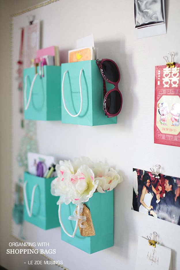 DIY Dorm Room Decor Ideas - Organizing with Tiffany - Cheap DIY Dorm Decor Projects for College Rooms - Cool Crafts, Wall Art, Easy Organization for Girls - Fun DYI Tutorials for Teens and College Students #diyideas #roomdecor #diy #collegelife #teencrafts
