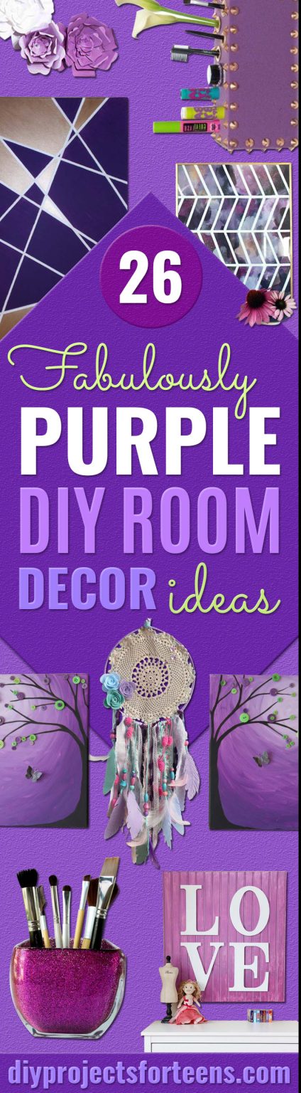 26 Fabulously Purple DIY Room Decor Ideas - DIY Projects for Teens
