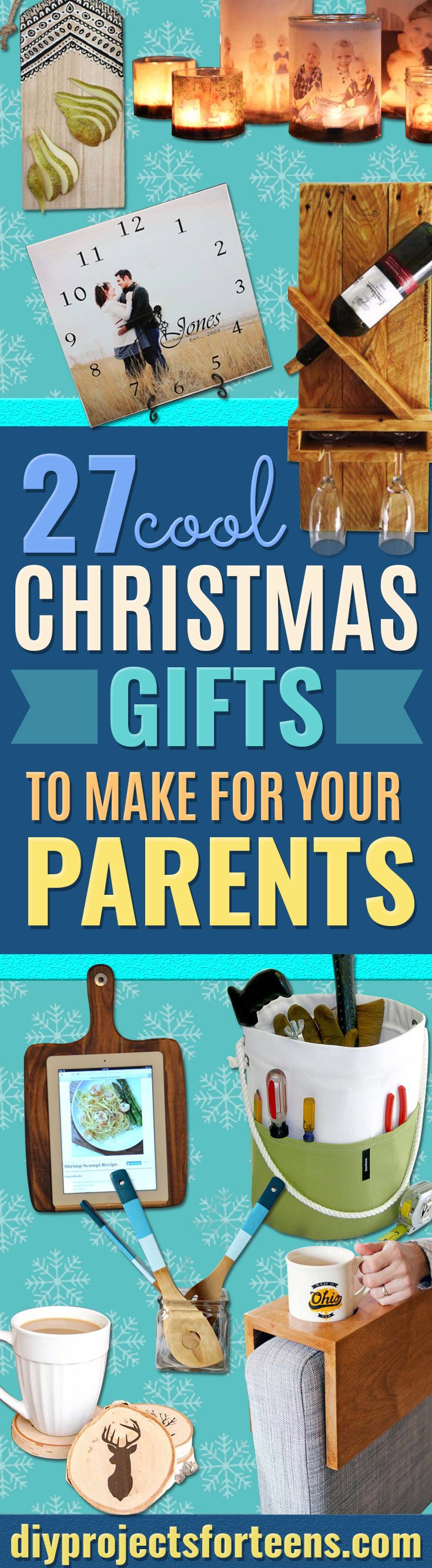 27 Diy Christmas Gifts For Mom And Dad Creative Presents To Make For Parents