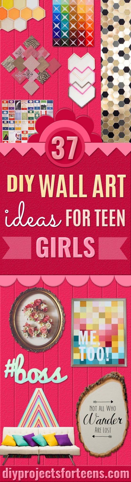 37 Awesome DIY Wall Art Ideas for Teen Girls - DIY Projects for Teens