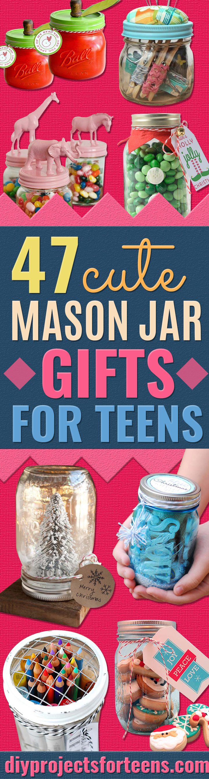 47 DIY Mason Jar Gifts for Teens or Adults