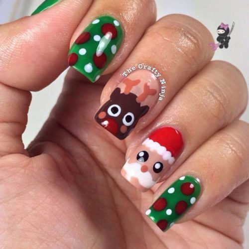 46 Creative Holiday Nail Art Patterns - DIY Projects for Teens