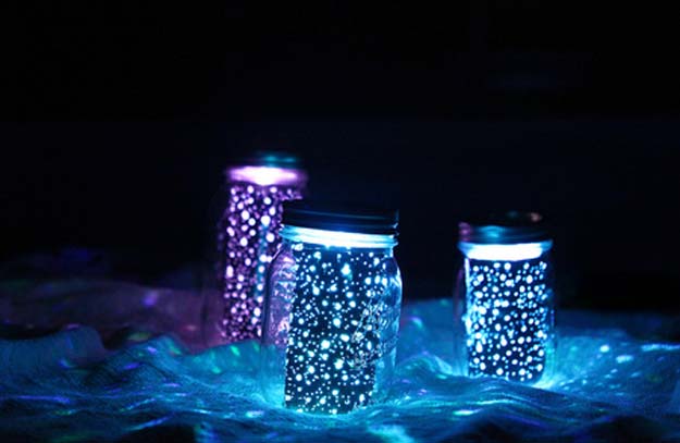 Cute DIY Mason Jar Gift Ideas for Teens - DIY Glowing Mason Jars - Best Christmas Presents, Birthday Gifts and Cool Room Decor Ideas for Girls and Boy Teenagers - Fun Crafts and DIY Projects for Snow Globes, Dollar Store Crafts and Valentines for Kids