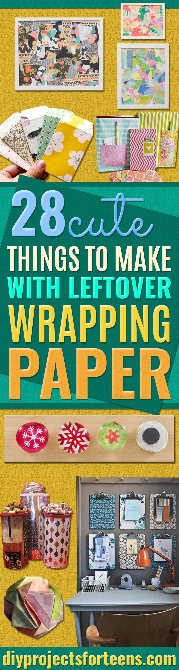 28 Awesome Crafts to Make With Leftover Wrapping Paper
