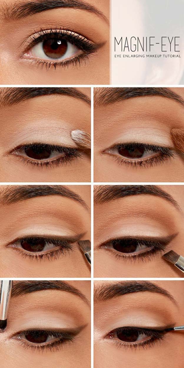 Best Makeup Tutorials for Teens -Magnify Your Eyes - Easy Makeup Ideas for Beginners - Tutoriais passo a passo para Fundação, Sombra dos Olhos, Batom, Bochechas, Contorno, Sobrancelhas e Olhos - Fantásticas Maquilhagens e Dicas para uma Beleza Simples - Aparência Diurna e Noturna 