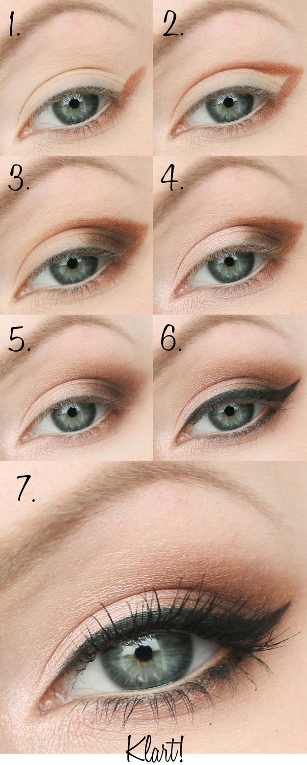 easy everyday eye makeup for brown eyes