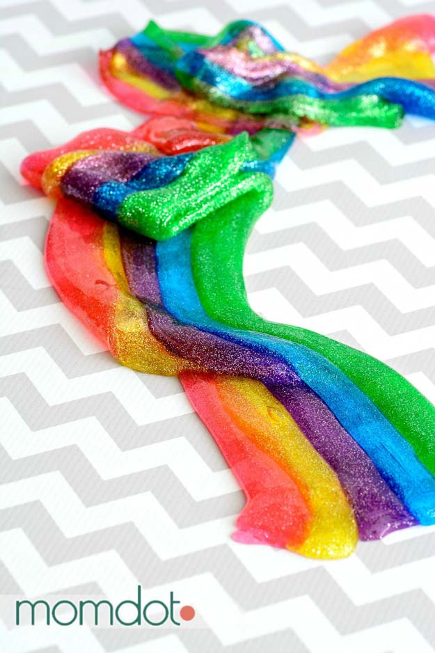 Best DIY Slime Recipes - DIY Rainbow Slime: How To Make With Borax - Cool and Easy Slime Recipe Ideas Without Glue, Without Borax, For Kids, With Liquid Starch, Cornstarch and Laundry Detergent - How to Make Slime at Home - Fun Crafts and DIY Projects for Teens, Kids, Teenagers and Teens - Galaxy and Glitter Slime, Edible Slime #slime #slimerecipes #slimes #diyslime #teencrafts #diyslime