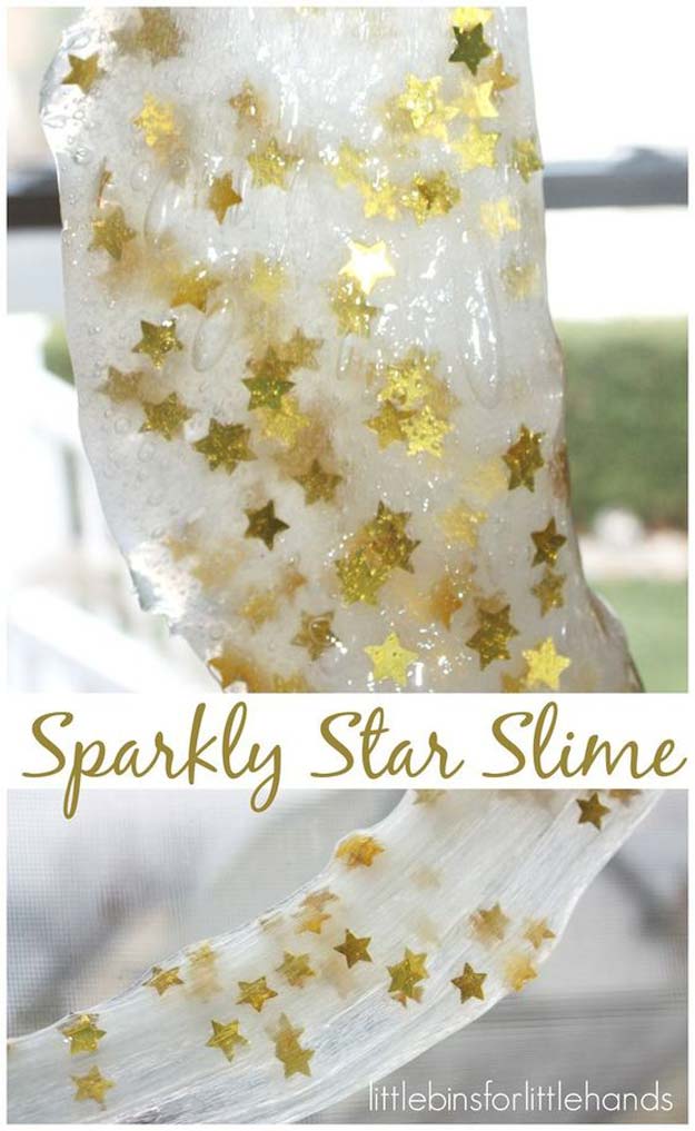 Best DIY Slime Recipes - DIY Star Confetti Slime - Cool and Easy Slime Recipe Ideas Without Glue, Without Borax, For Kids, With Liquid Starch, Cornstarch and Laundry Detergent - How to Make Slime at Home - Fun Crafts and DIY Projects for Teens, Kids, Teenagers and Teens - Galaxy and Glitter Slime, Edible Slime #slime #slimerecipes #slimes #diyslime #teencrafts #diyslime