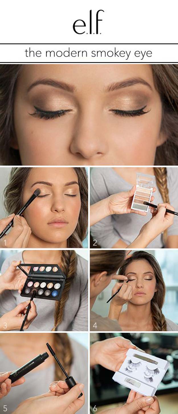 Best Eyeshadow Tutorials - The Modern Smokey Eye Shadow Tutorial- Easy Step by Step How To For Eye Shadow - Cool Makeup Tricks and Eye Makeup Tutorial With Instructions - Quick Ways to Do Smoky Eye, Natural Makeup, Looks for Day and Evening, Brown and Blue Eyes - Cool Ideas for Beginners and Teens 