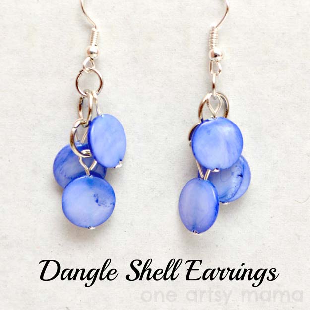 Crafts to Make and Sell - Dangle Shell Earrings - Easy Step by Step Tutorials for Fun, Cool and Creative Ways for Teenagers to Make Money Selling Stuff - Room Decor, Accessories, Gifts and More 