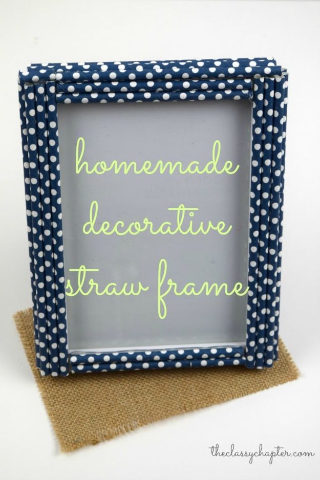 Best DIY Ideas for Teens To Make This Summer - Decorative Straw Frame - Fun and Easy Crafts, Room Decor, Toys and Craft Projects to Make And Sell - Cool Gifts for Friends, Awesome Things To Do When You Are Bored - Teenagers - Boys and Girls Love Making These Creative Projects With Step by Step Tutorials and Instructions #diyideas #summer #teencrafts #crafts
