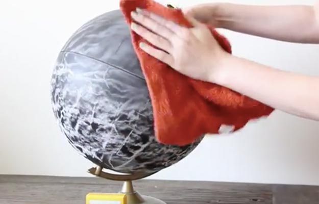 Make A DIY Chalkboard Globe-Cool Room Decor For Teens-Cheap And Easy Crafts To Make And Sell-Cheap Bedroom Decor For Teenagers