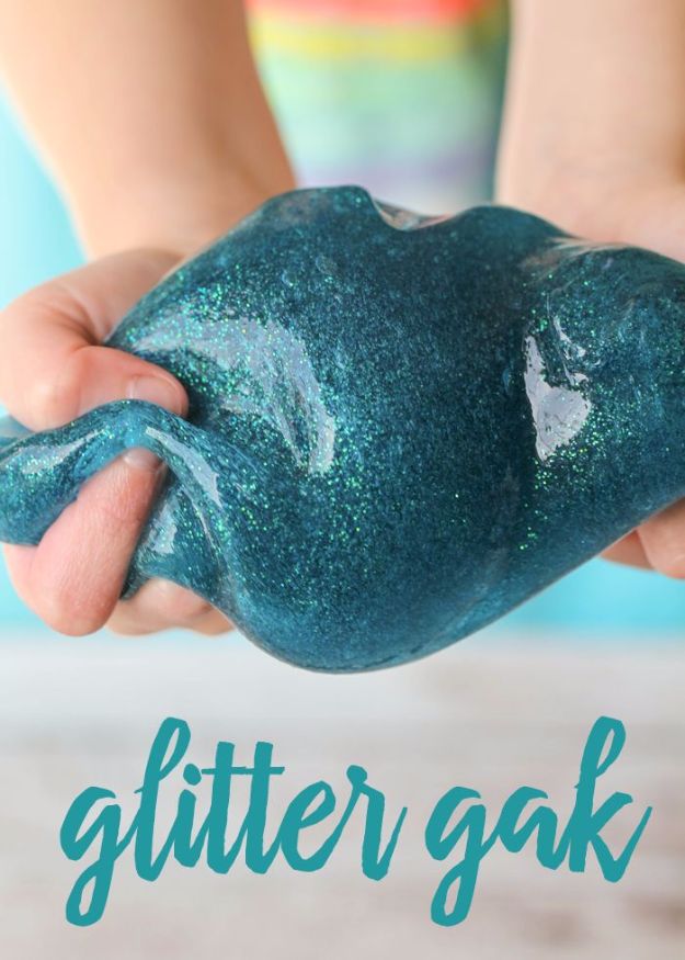 DIY Slime Recipes To Make Without Glue -Homemade Glitter Gak - Cool and Easy Slime Recipe and Tutorials - Ideas Without Glue, Without Borax, For Kids, With Liquid Starch, Cornstarch and Laundry Detergent - How to Make Slime at Home - Fun Crafts and DIY Projects for Teens, Kids, Teenagers and Teens - Galaxy and Glitter Slime, Edible Slime, Rainbow Colored Slime, Shaving Cream recipes and more fun crafts and slimes #slimerecipes #slime #diyslime #teencrafts