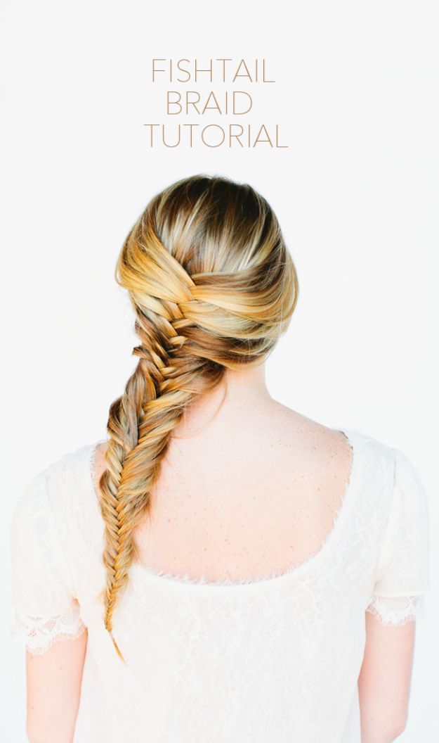 Easy Braids With Tutorials - Cute Fishtail Braid - Cute Braiding Tutorials for Teens, Girls and Women - Easy Step by Step Braid Ideas - Quick Hairstyles for School - Creative Braids for Teenagers - Tutorial and Instructions for Hair Braiding