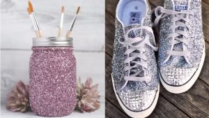 DIY Ideas WIth Glitter - Easy Crafts and Projects for Decoration, Gifts, and Bedroom Decor - How To Make Ombre, Mod Podge and Glitter Mason Jar Gift Ideas For Teens - Easy Clothes and Makeup Crafts For Teenagers http://diyprojectsforteens.com/glitter-crafts-ideas