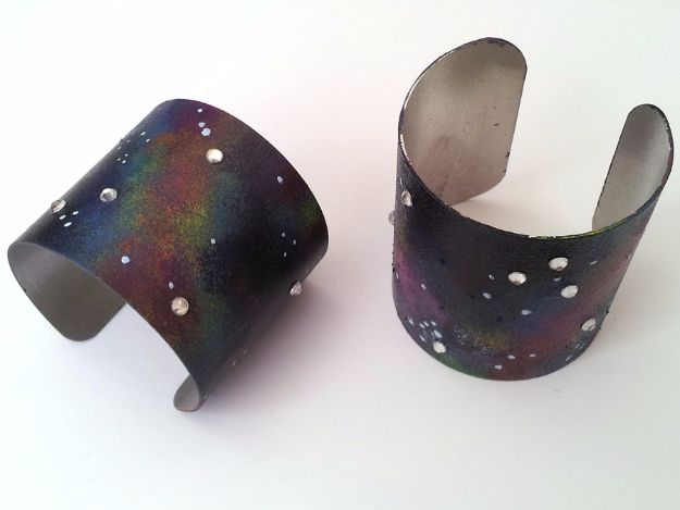 Galaxy DIY Crafts - DIY Galaxy Cuff - Easy Room Decor, Cool Clothes, Fun Fabric Ideas and Painting Projects - Food, Cookies and Cupcake Recipes - Nebula Galaxy In A Jar - Art for Your Bedroom - Shirt, Backpack, Soap, Decorations for Teens, Kids and Adults 