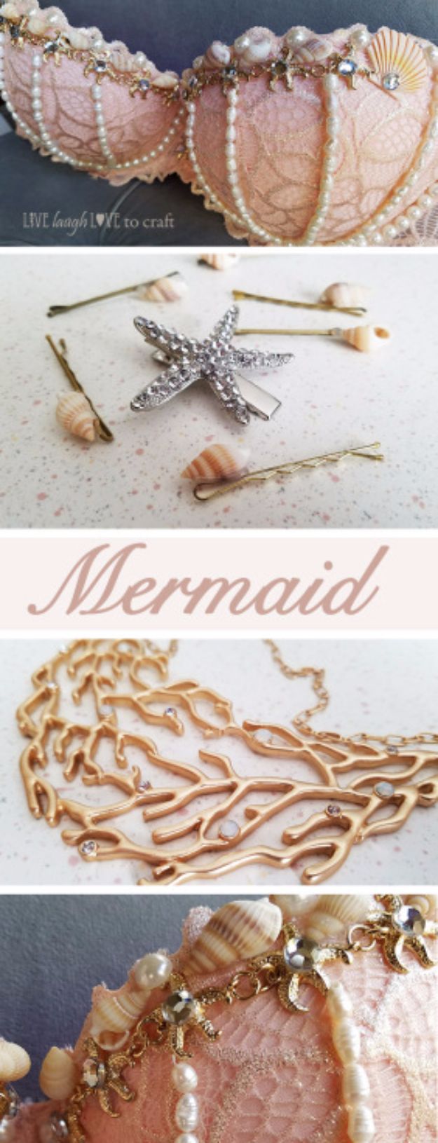 DIY Mermaid Crafts - Mermaid Costume And Accessories For Less - How To Make Room Decorations, Art Projects, Jewelry, and Makeup For Kids, Teens and Teenagers - Mermaid Costume Tutorials - Fun Clothes, Pillow Projects, Mermaid Tail Tutorial