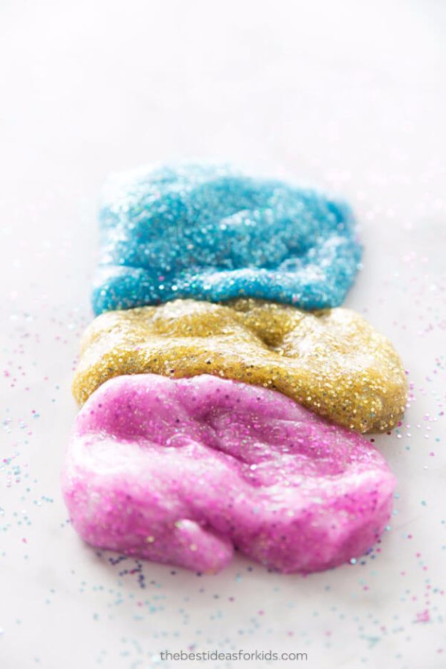 Borax Free Slime Recipes - Easy Slime With Contact Solution - Safe Slimes To Make Without Glue - How To Make Fluffy Slime With Shaving Cream - Easy 3 Ingredients Glitter Slime, Clear, Galaxy, Best DIY Slime Tutorials With Step by Step Instructions #slimerecipes #slime #kidscrafts #teencrafts